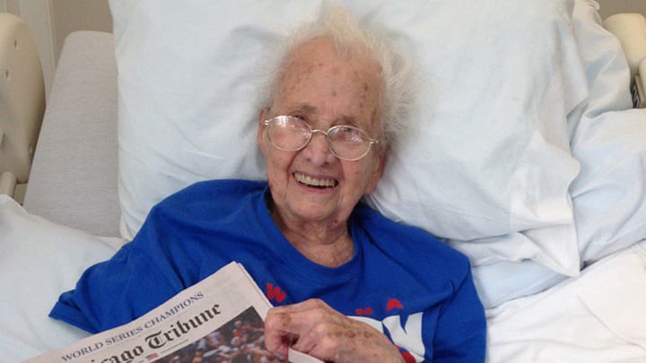 Mabel Ball, a longtime Cubs fan who passed away at 108, was able to die in peace
