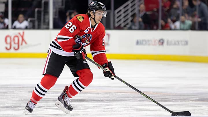 Blackhawks suspend prospect charged with revenge porn Blackhawks suspend prospect charged with revenge porn