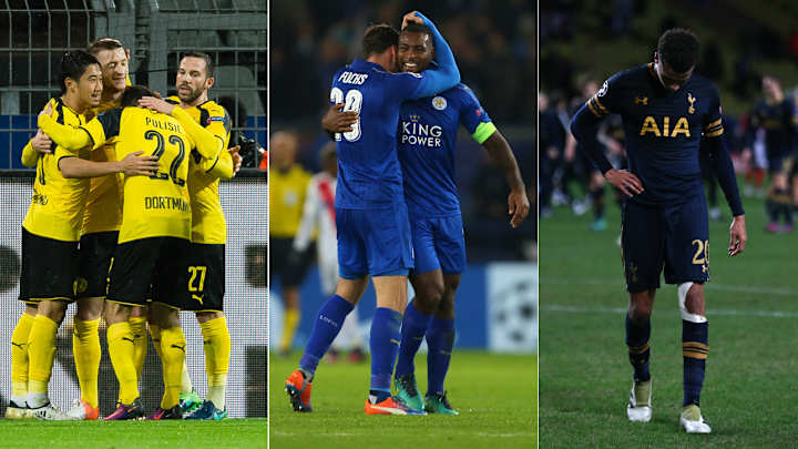 UCL: Spurs crash out, Leicester wins its group, Dortmund takes 12-goal thriller
