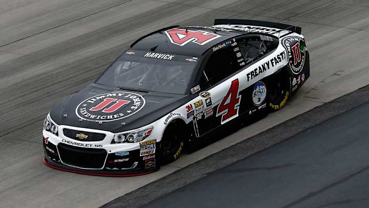 Kevin Harvick takes pole when rain wipes out Dover qualifying