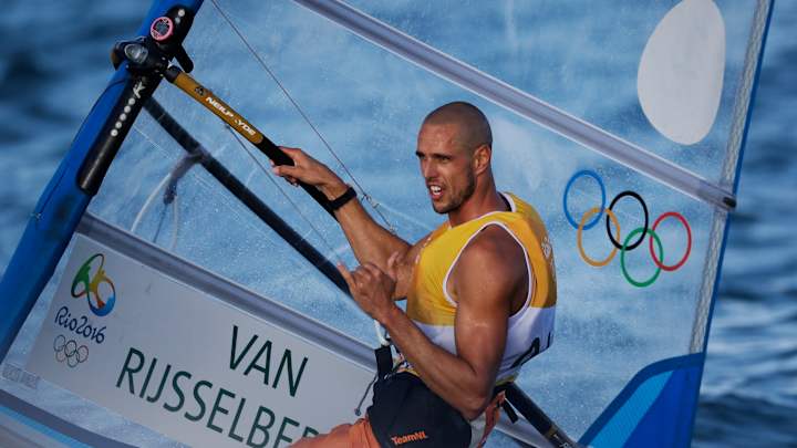 Flying Dutchman clinches gold in Olympic windsurfing Flying Dutchman clinches gold in Olympic windsurfing