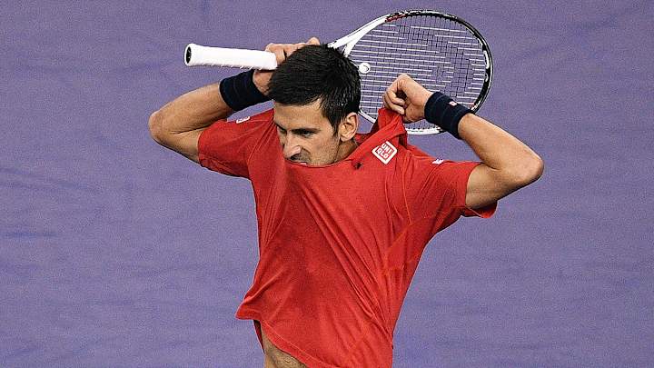 Djokovic loses temper, match in Shanghai Masters semis