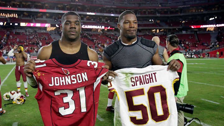 Redskins LB Spaight readies for 1st NFL start vs. Panthers
