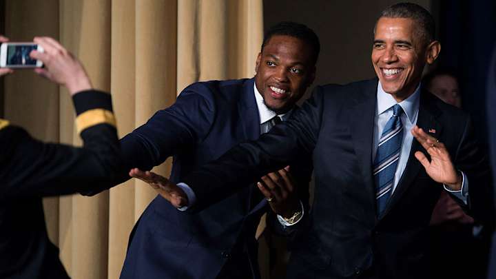 Watch: Obama appears on Late Show with Colbert after Super Bowl Watch: Obama appears on Late Show with Colbert after Super Bowl