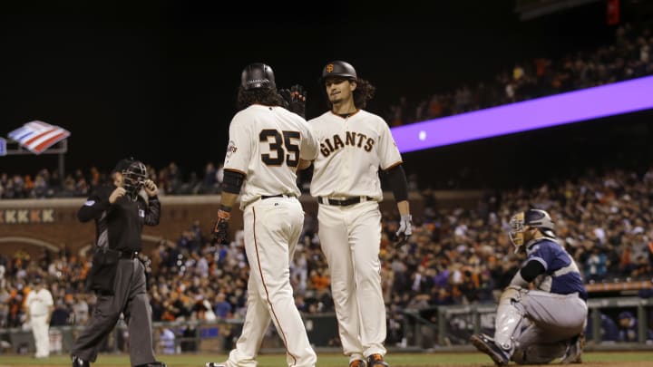 Crawford, Samardzija lead Giants past Padres again, 8-2 Crawford, Samardzija lead Giants past Padres again, 8-2