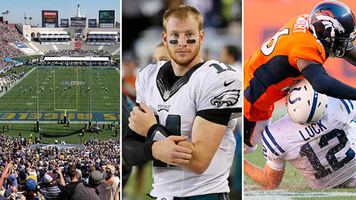 The Rams’ Coliseum Problems, A Real Test for Wentz, and Darian Stewart’s Dangerous Hits