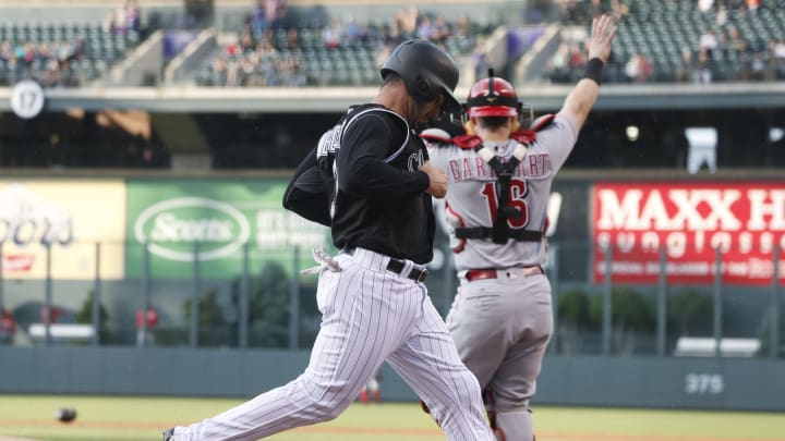 Rockies tie franchise record with 7 homers, beat Reds 17-4 Rockies tie franchise record with 7 homers, beat Reds 17-4