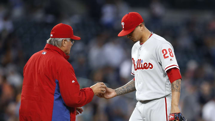 Herrera benched over hustle as Phillies fall 5-4 to Tigers