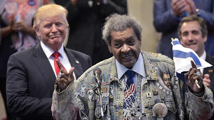Don King drops racial epithet introducing Donald Trump in Ohio Don King drops racial epithet introducing Donald Trump in Ohio