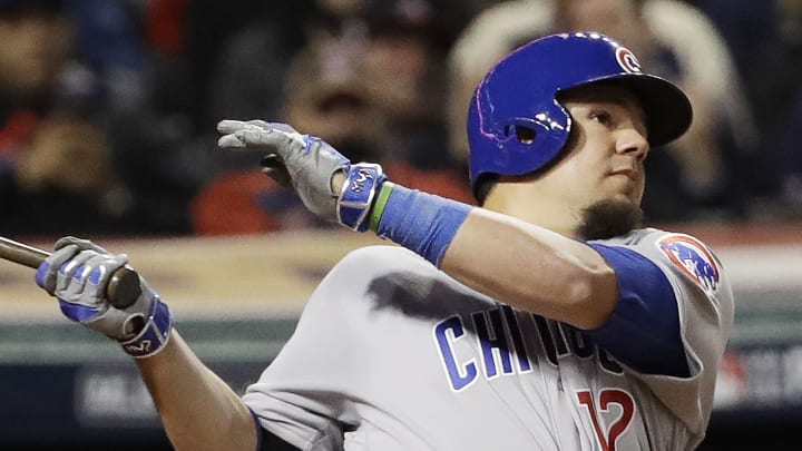 The Latest: Cubs' Schwarber batting 2nd, Rizzo cleaning up