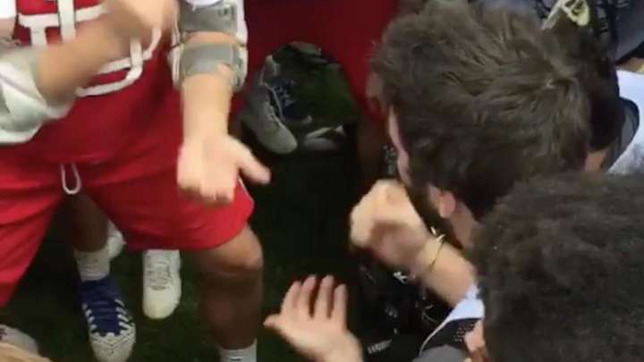 Club lacrosse teams break tie with tense game of rock–paper–scissors