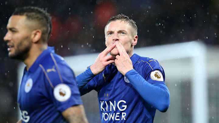 Vardy breaks out with hat trick in Leicester's win over Manchester City Vardy breaks out with hat trick in Leicester's win over Manchester City