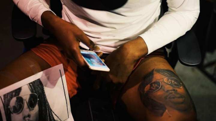 Uh, Kevin Durant got a tattoo of Rick James on his thigh