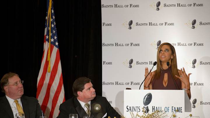 Wife of late Will Smith speaks at Saints HOF induction