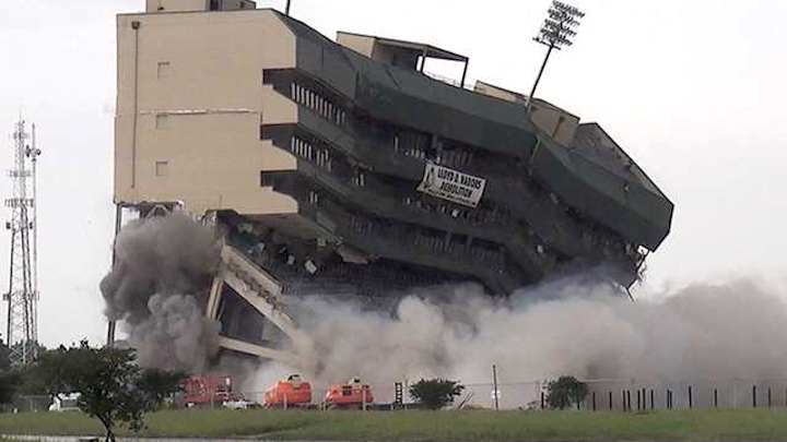 Former Baylor football's Floyd Casey Stadium demolished