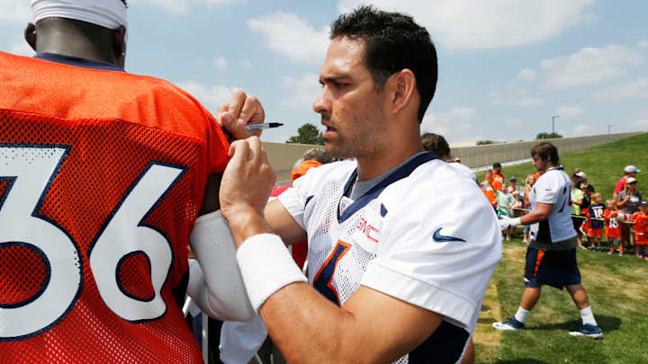 Broncos QB brushing up on new playbook and new language