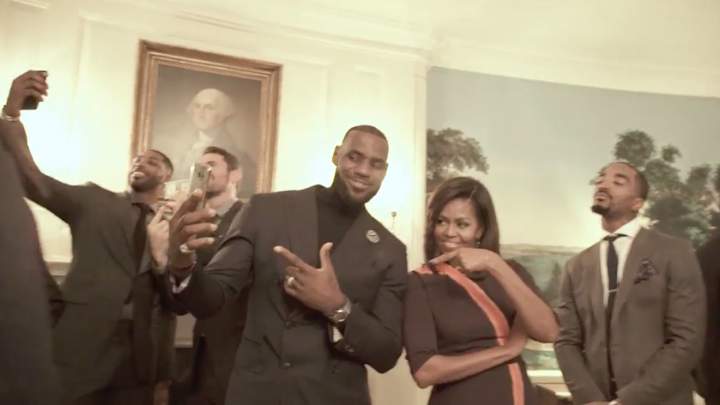 Watch: LeBron, Cavs and Michelle Obama do the Mannequin Challenge Watch: LeBron, Cavs and Michelle Obama do the Mannequin Challenge