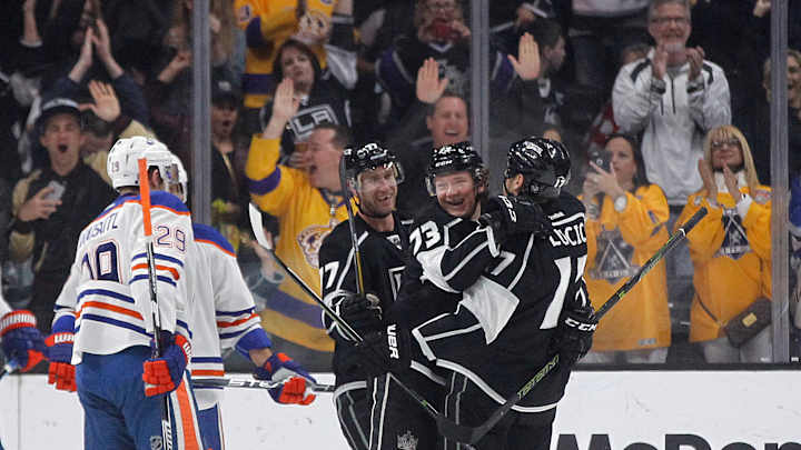 Kings complete 5-game season sweep of Oilers with 6-4 win