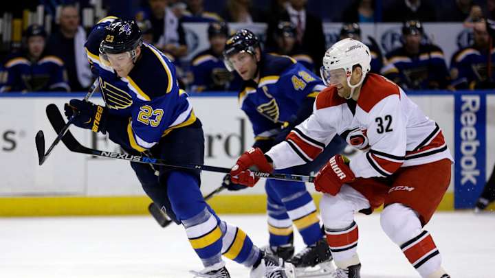 Skinner has goal, assist to lift Hurricanes over Blues 4-1