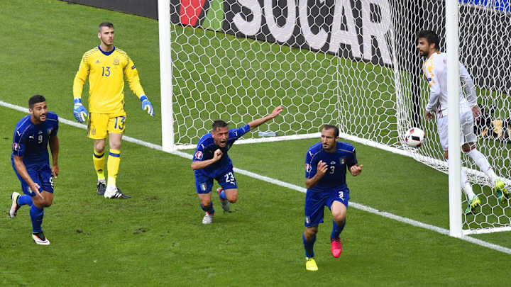 Watch: Italy ends Spain's European reign, reaches quarterfinals Watch: Italy ends Spain's European reign, reaches quarterfinals