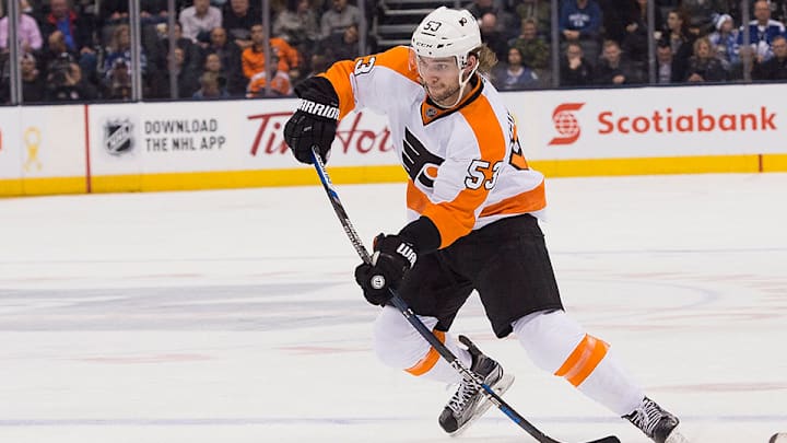 Watch: Flyers’ Gostisbehere makes diving stick save