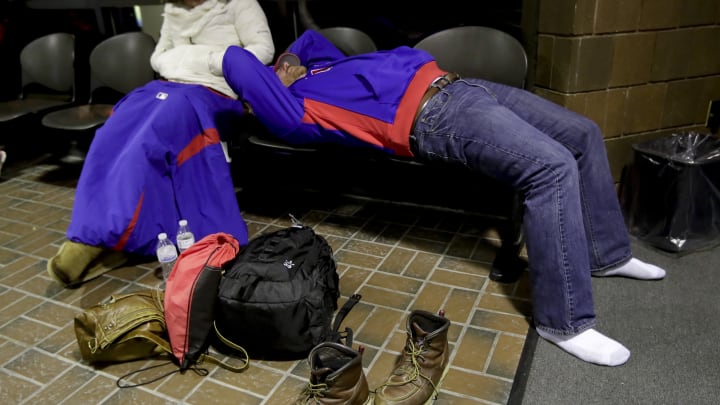 Training for a title: Cubs fans take Amtrak through night