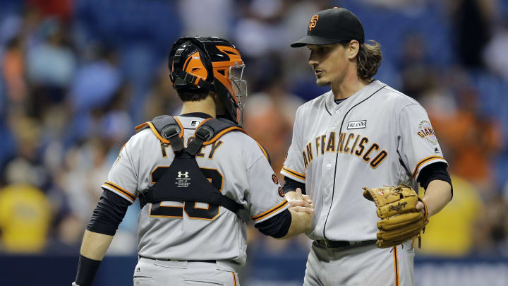 Samardzija's 4-hitter leads Giants on Rays' Pride Night