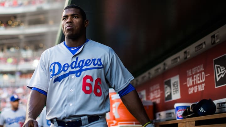 MLB threatens to fine Yasiel Puig over Vin Scully cleats MLB threatens to fine Yasiel Puig over Vin Scully cleats