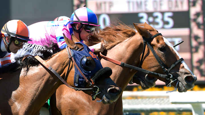 Cheekaboo wins Honeymoon Stakes by a head at Santa Anita