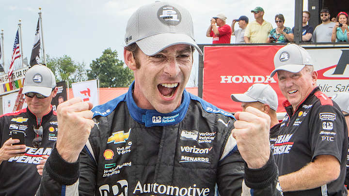 Pagenaud regains control of his championship destiny with win over Power Pagenaud regains control of his championship destiny with win over Power