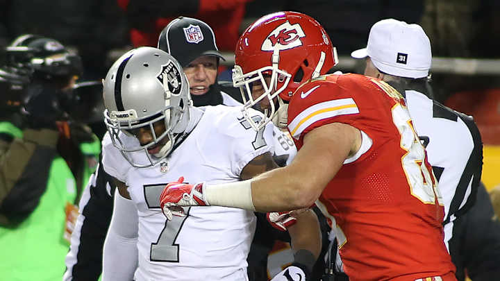 A cool punter and a tight end with a reality show have beef