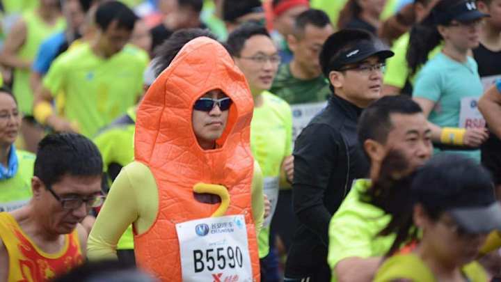 Some Chinese marathon runners ate soap thinking it was an energy bar