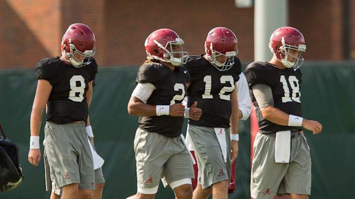 No. 1 Alabama narrows starting QB race down vs. No. 20 USC