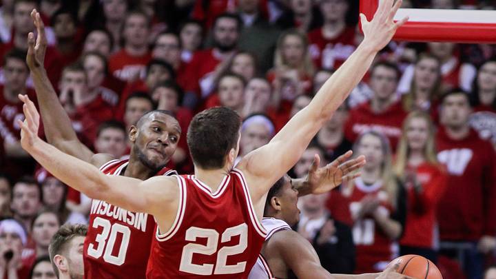 Forward Ethan Happ emerging in paint for surging Wisconsin Forward Ethan Happ emerging in paint for surging Wisconsin