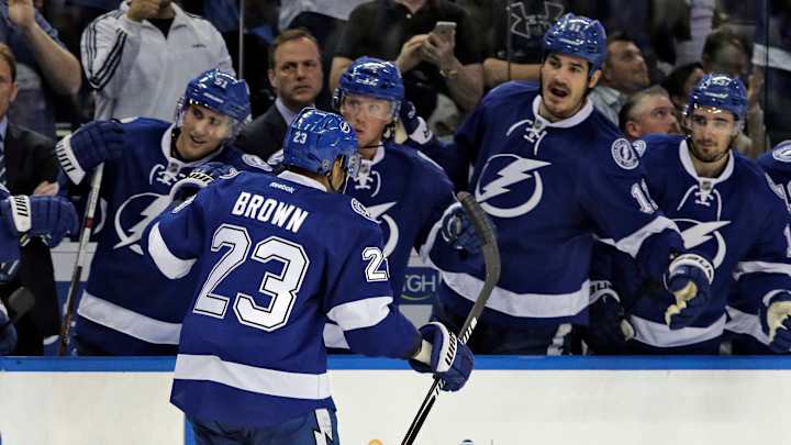 Bishop earns 100th win with Lightning, beats Red Wings 3-1 Bishop earns 100th win with Lightning, beats Red Wings 3-1