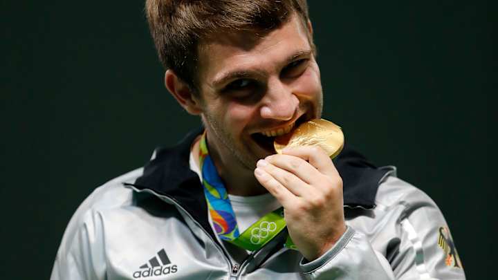 First a gaffe, then gold for German shooter Henri Junghaenel First a gaffe, then gold for German shooter Henri Junghaenel