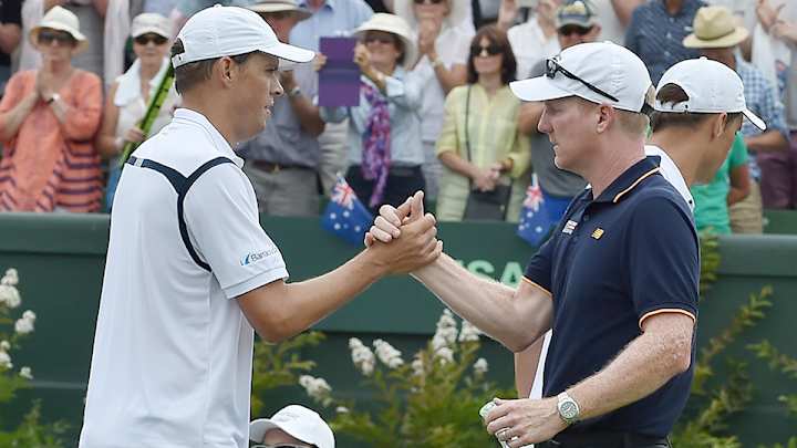 USA’s Bryan brothers break tie against Australia in Davis Cup play