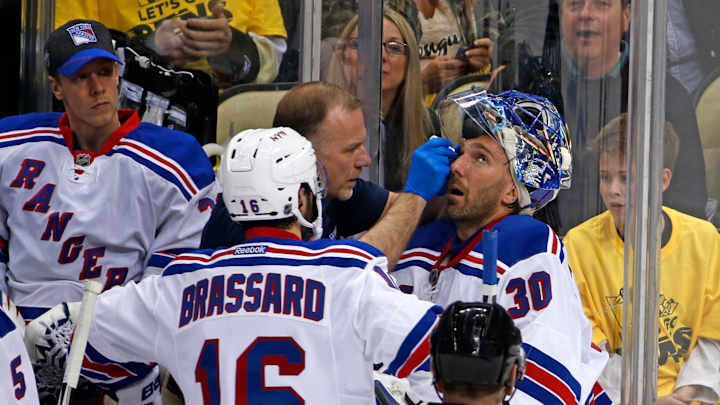 Lundqvist, Couturier injuries affect playoff series early