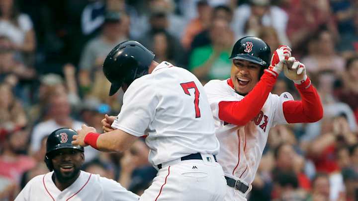 Boston's Bradley extends hitting streak to 27 games
