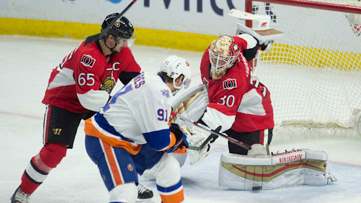 Late goals by Hamonic, Tavares lead Isles over Senators 5-2