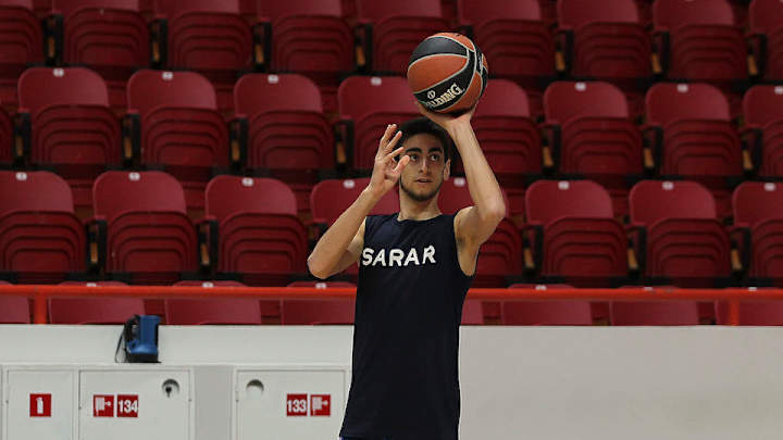 Furkan Korkmaz competed in a dunk contest in a Darth Vader costume Furkan Korkmaz competed in a dunk contest in a Darth Vader costume