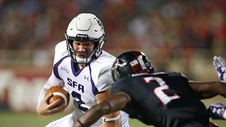 Mahomes accounts for 6 TDs in 69-17 win over SFA Mahomes accounts for 6 TDs in 69-17 win over SFA