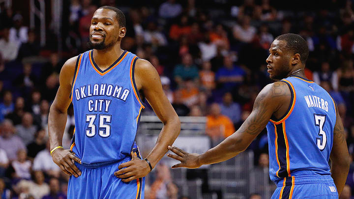 Watch: Kevin Durant drops F-word while joking with Dion Waiters