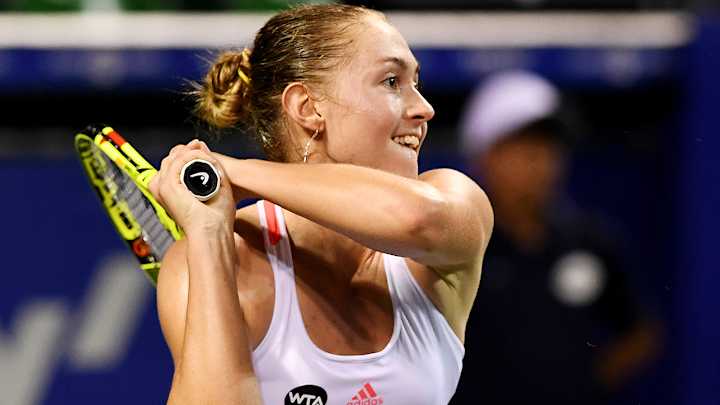 Aliaksandra Sasnovich upsets third seed Karolina Pliskova at Pan Pacific Open Aliaksandra Sasnovich upsets third seed Karolina Pliskova at Pan Pacific Open