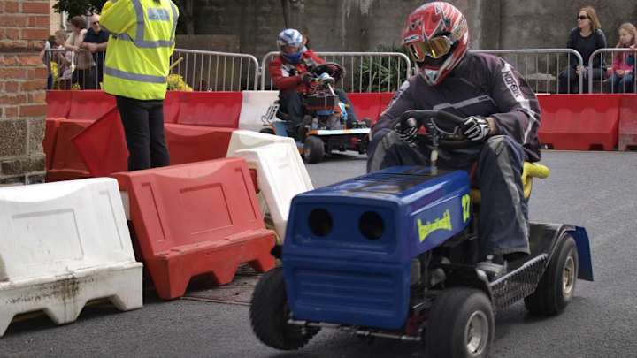 British lawnmower racing season has begun British lawnmower racing season has begun