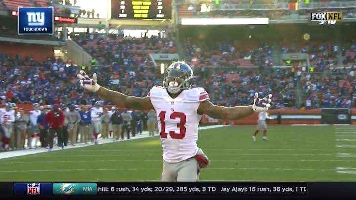 Watch: Odell Beckham does LeBron’s signature celebration in Cleveland Watch: Odell Beckham does LeBron’s signature celebration in Cleveland