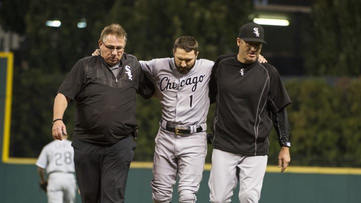 OF Eaton out of lineup for White Sox after running into wall