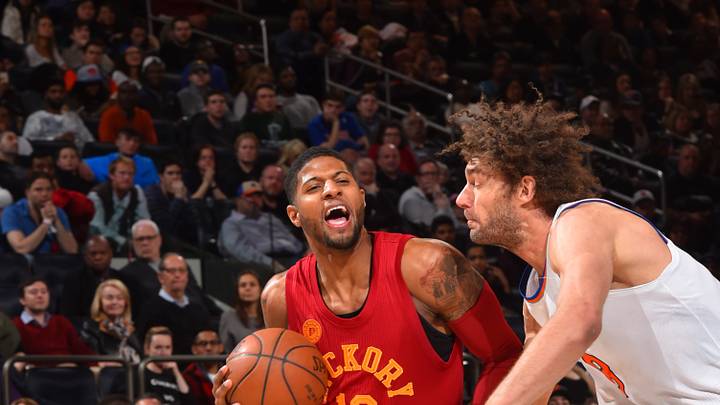 George hits go-ahead shot, Pacers edge Knicks to tie for 7th