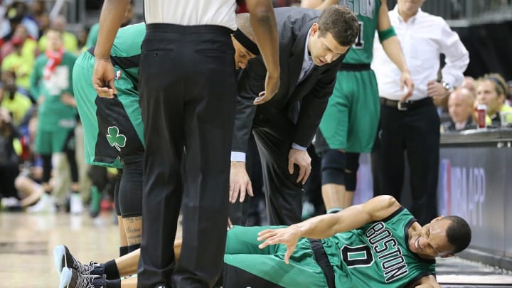 Celtics’ Avery Bradley likely out for rest of Hawks series