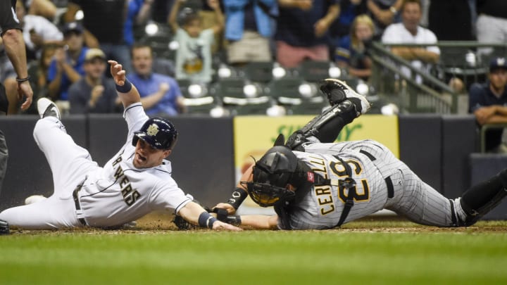 Perez's 3 RBIs lead Brewers over Pirates 5-3